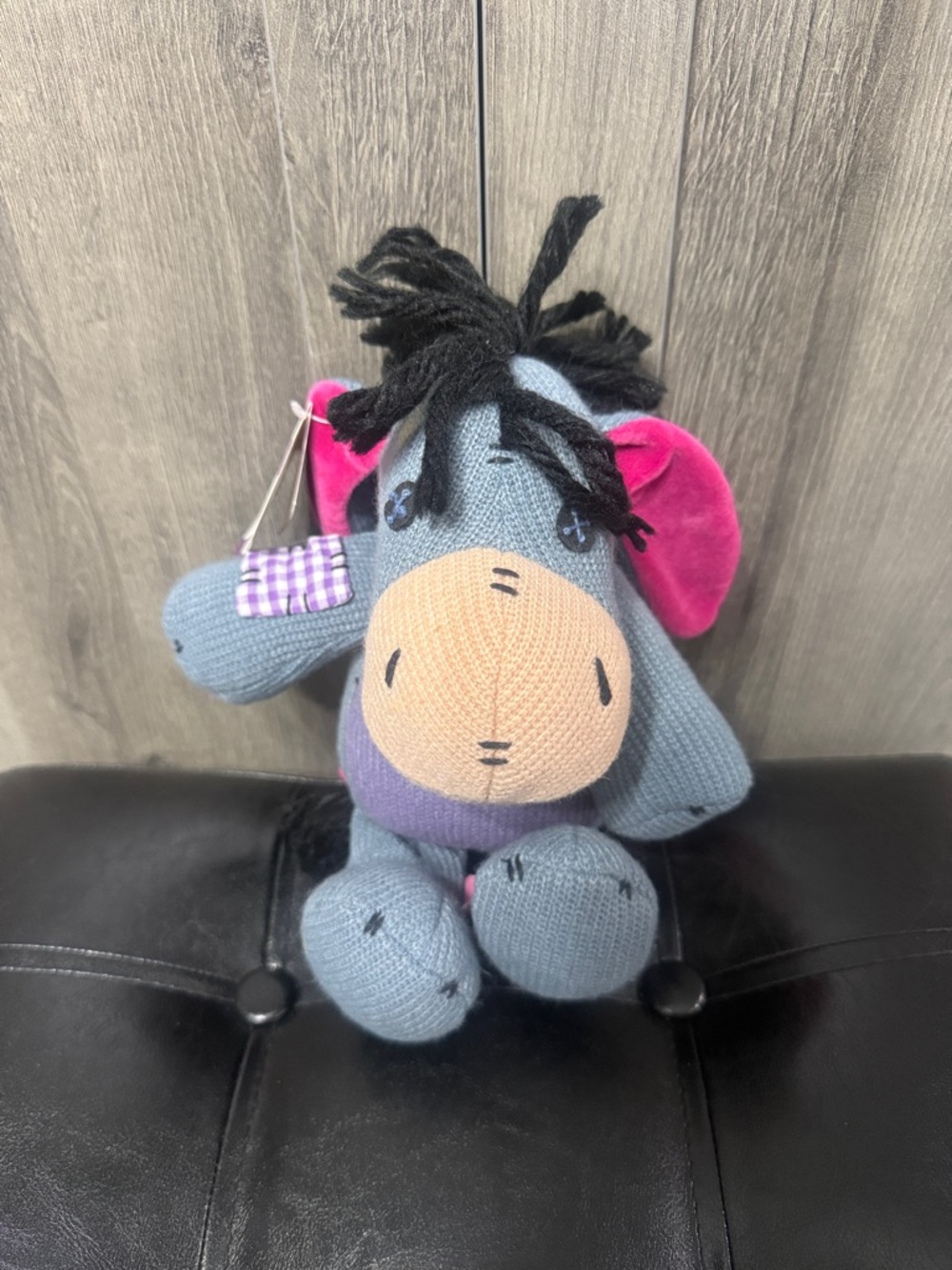 Disney's Winnie The Pooh Ragdoll Eeyore Knit 12" Plush Toy With Original Tag